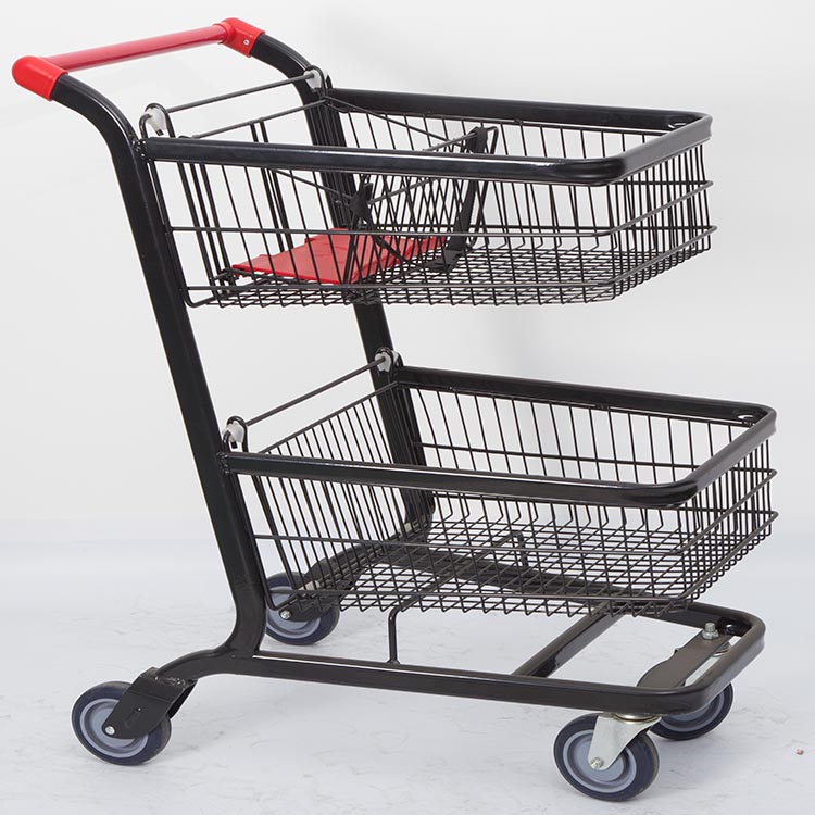 Home Improvement Stores - 2-laags trolleywagen Dubbele commerciële twee lagen