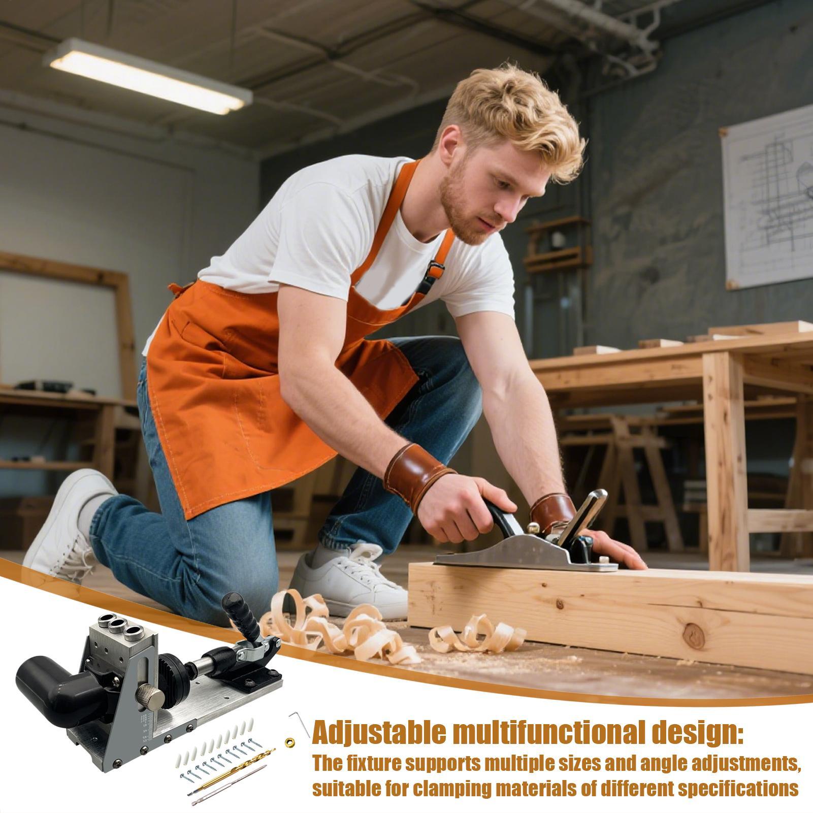 Home Improvement Guide - Hoekboorgeleider Houtbewerking Gatzoeker Precisie draagbare punchzoeker