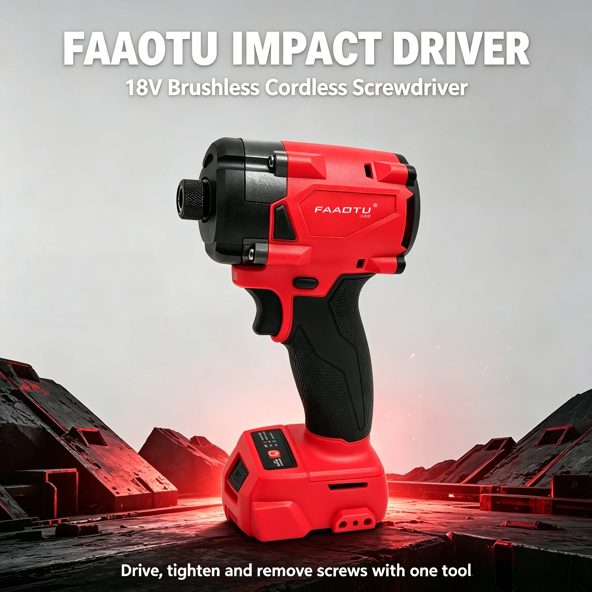 Home Improvements - FAAOTU 18V draadloze elektrische schroevendraaier, krachtige