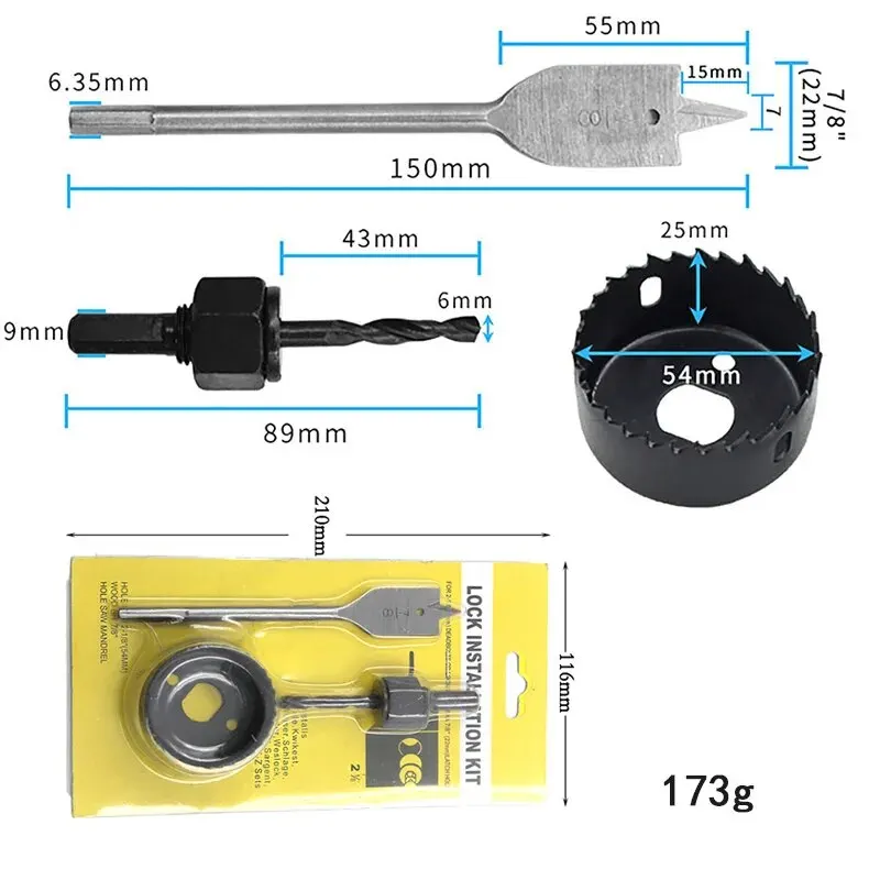 6-delige 32-54 mm gatenzaagset - Home Improvement Center recensie en prijs