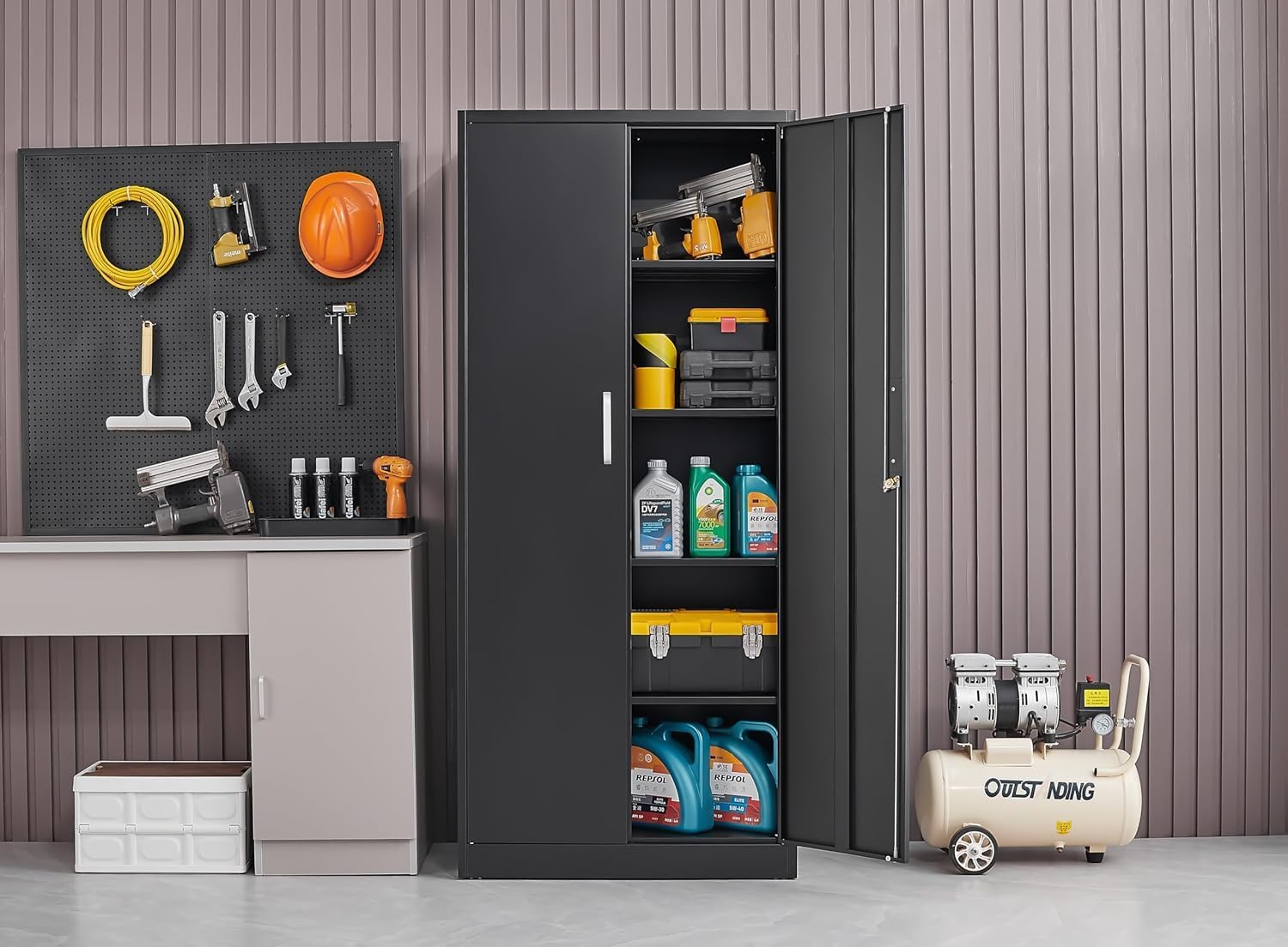 Metalen opbergkast met verstel - Home Improvements recensie en prijs
