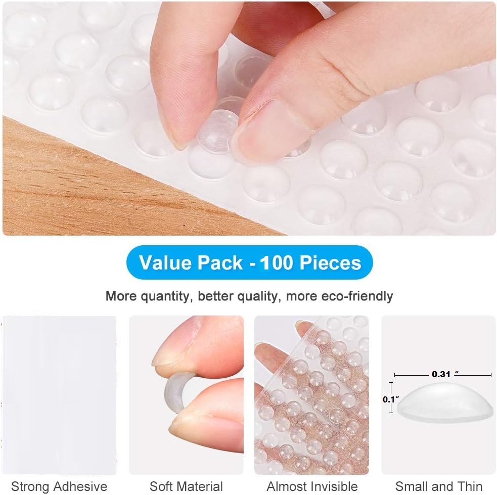 100 Stuks Clear Rubber Voeten  - Door Stopper Rubber recensie en prijs